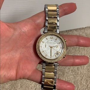 Michael Kors Two Tone Chronograph Watch